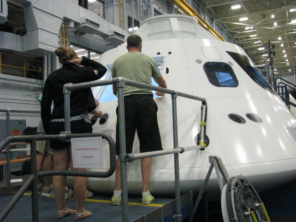 Orion spacecraft mock-up.