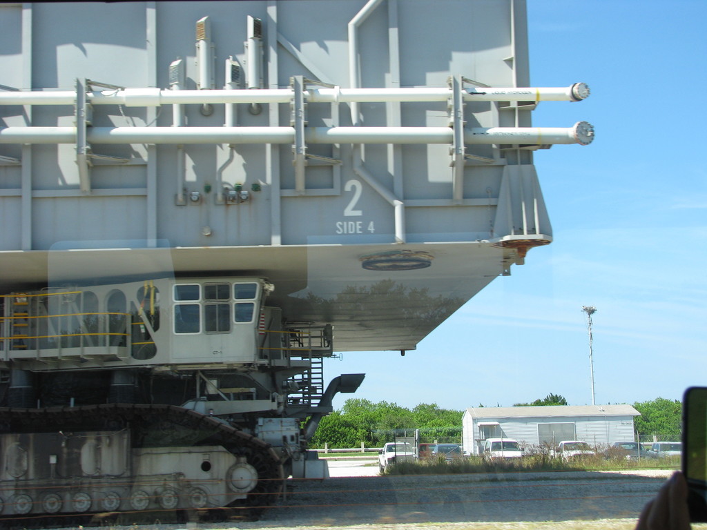 The mighty crawler, built in the 1960s, that carries upright launch vehicles (including the Saturn V) from the VAB to the launch pad.