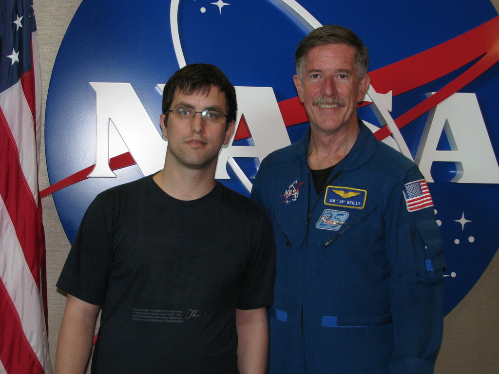 Astronaut Jimmy Reilly, who held the Lunch with an astronaut events that week. I didn't have high expectations, but the event was actually quite well done (Jimmy was charming).