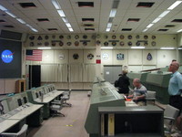 The very consoles where Gene Kranz (Flight Director), Charlie Duke (Capsule Communicator), Charles Deiterich (Retrofire Officer) etc. followed the first manned landing on the Moon in July 1969.