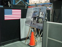 Moving on to the Space Vehicle Mockup Facility (SVMF) - here, a sign for a mockup of the trunk of SpaceX's Dragon spacecraft.