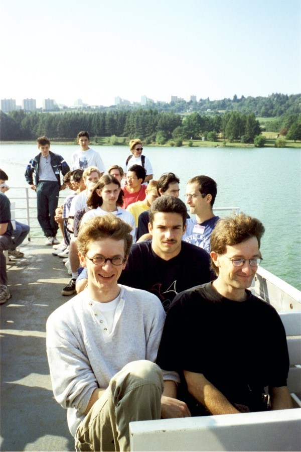 contestants and team leaders on a boat trip (after the 2nd competition day?)