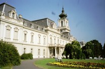 a beautiful castle near lake balaton