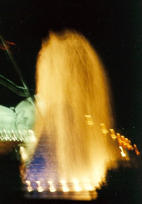 Fountain at night