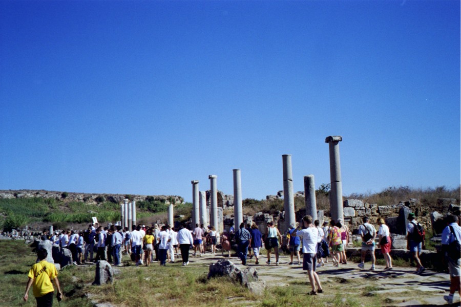 Visiting some ruins of a city that used to be extremely rich and powerful in ancient days.