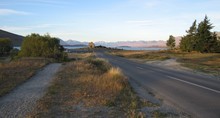 Lake Tekapo, with the church of the good shepherd