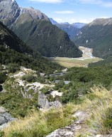 Routeburn Falls Hut, in an amazing location. I wish I had this view from my balcony!