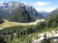 View just beyond the hut.