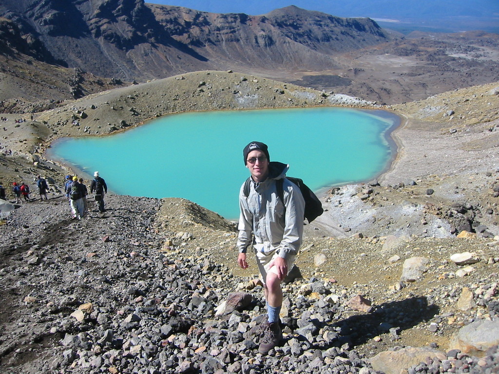 Me in front of the biggest Emerald Lake (I love this sexy outdoor clothing!)