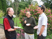 Some of my fellow researchers at the Allan Wilson Centre get together, at Massey University in Palmerston North, on 03/05/2004.