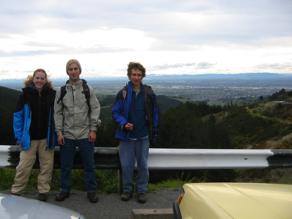 Us three trampers: Katharina, me and Duncan.