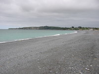 Boring beach in Kaikoura