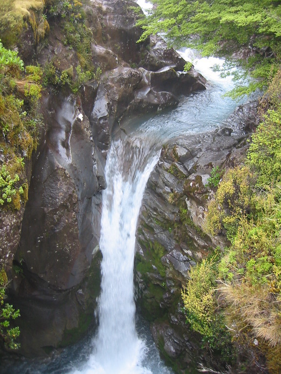 Beautiful small waterfall in Tongariro National Park.