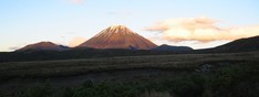 Mt Ngauruhoe at dusk.