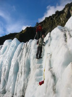 Me walking down the comfy steps on the steepest part.