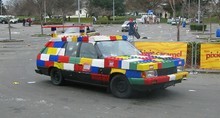 lego - this team won the best dressed car award.